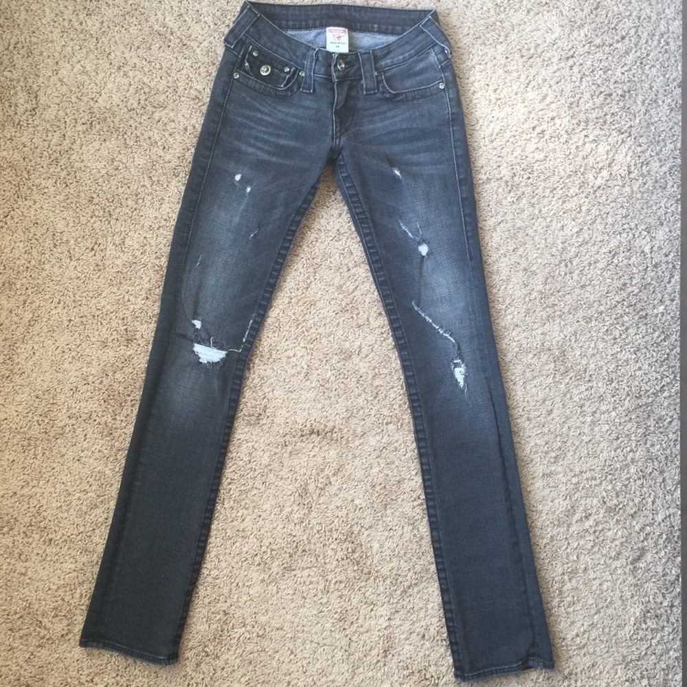 True Religion Black Disco Billy Jeans